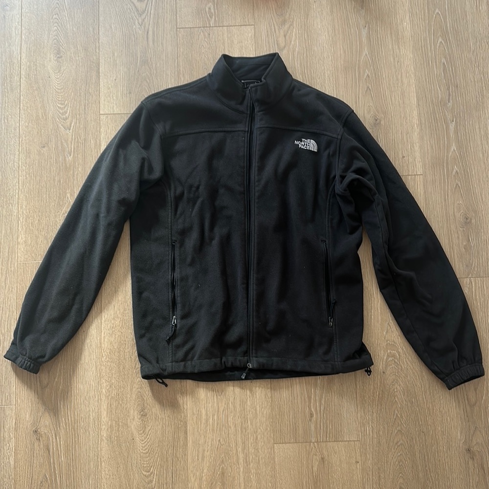 The North Face Men’s Fleece Black Large Zip up jacket